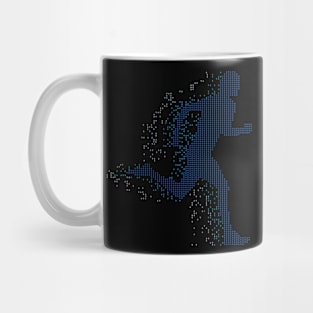 Abstract running man. Athletics. Sport. Mug